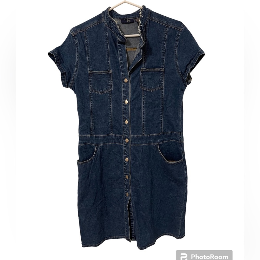 RAG Denim Vintage Button up Dress